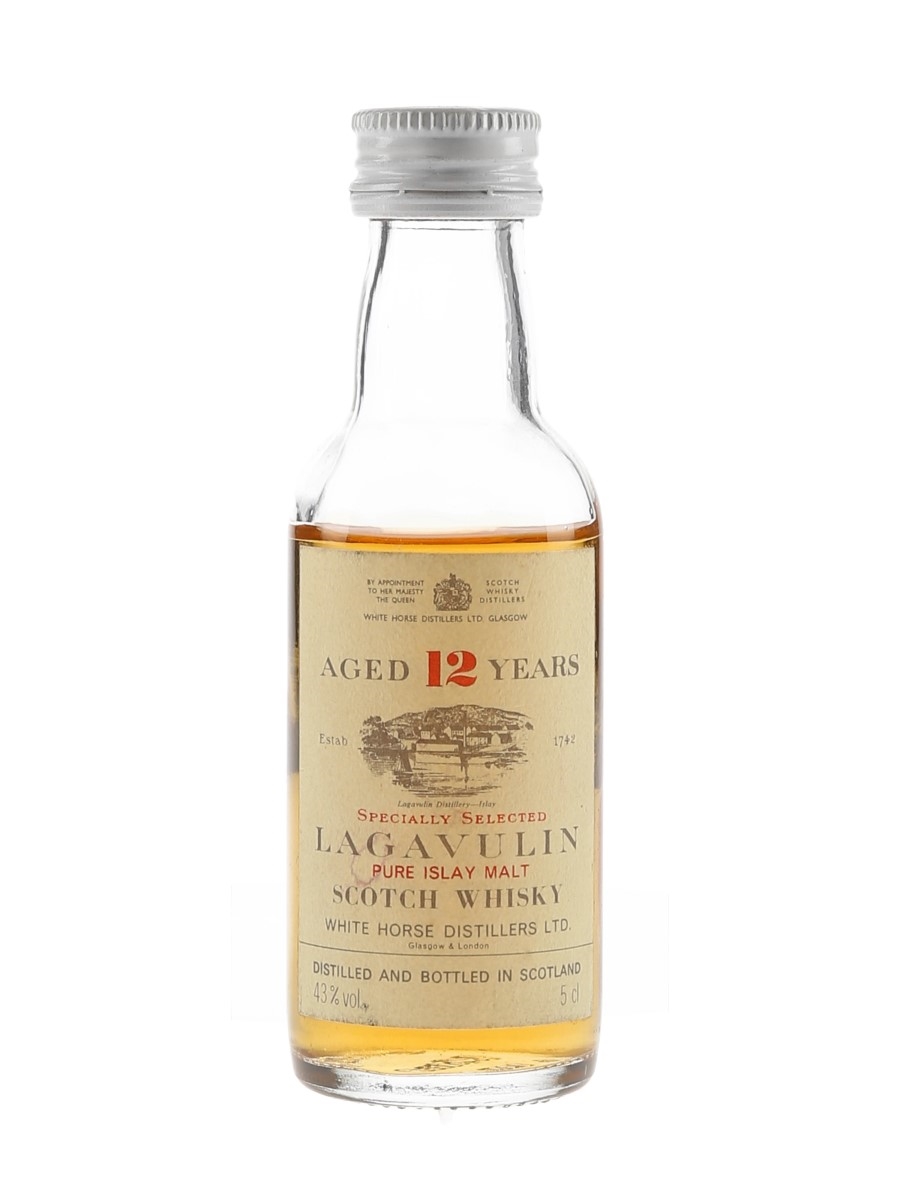 Lagavulin 12 Year Old Bottled 1980s - White Horse Distillers 5cl / 43%