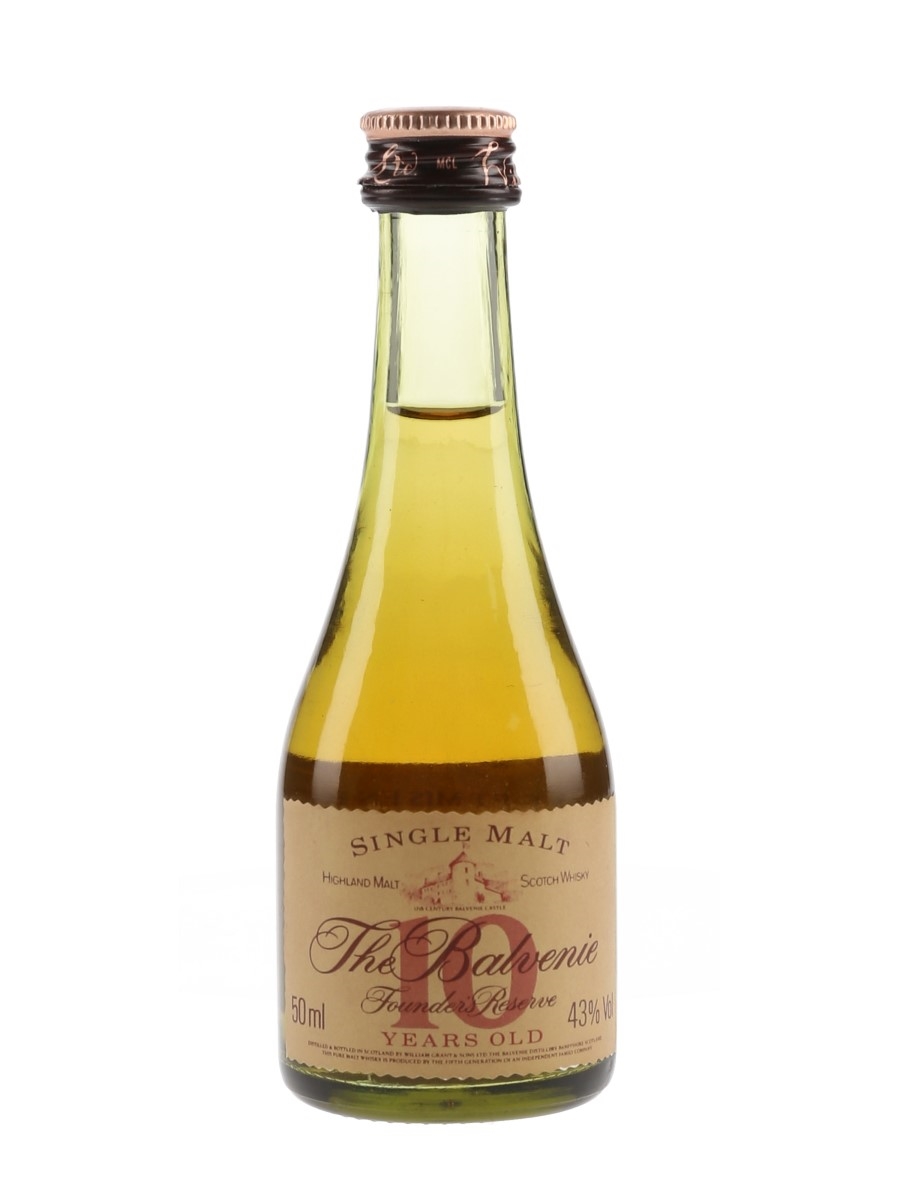 Balvenie 10 Year Old Founder's Reserve Bottled 1980s - Marie Brizard 5cl / 43%