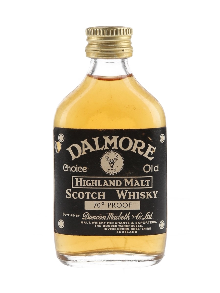 Dalmore Choice Old Highland Malt Bottled 1960s - Duncan Macbeth 5cl / 40%