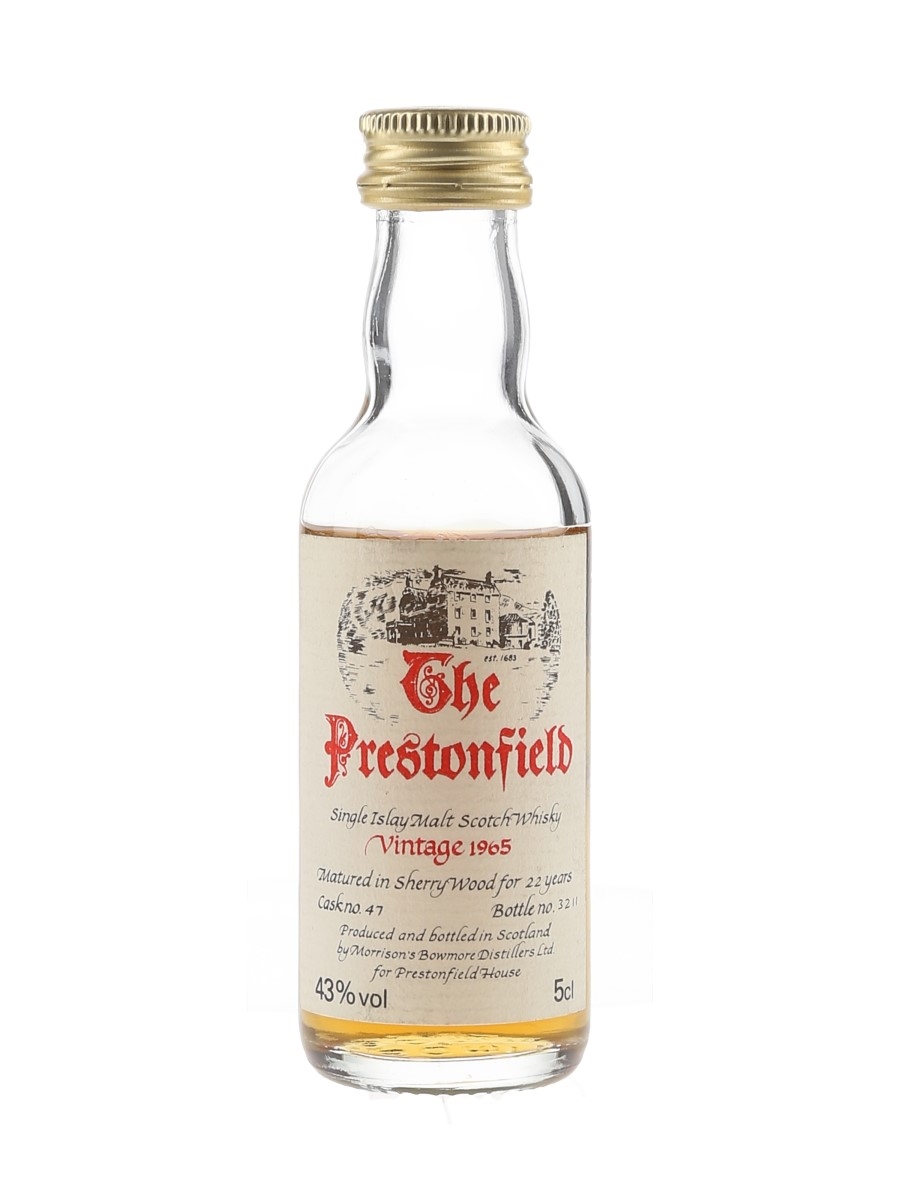 Prestonfield Islay 1965 Cask 47 Bowmore 22 Year Old 5cl / 43%