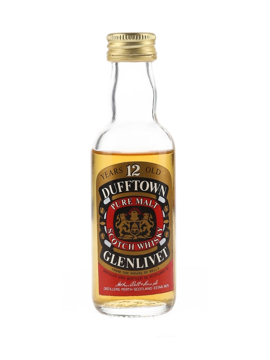 Dufftown Glenlivet 12 Year Old Bottled 1980s 5cl