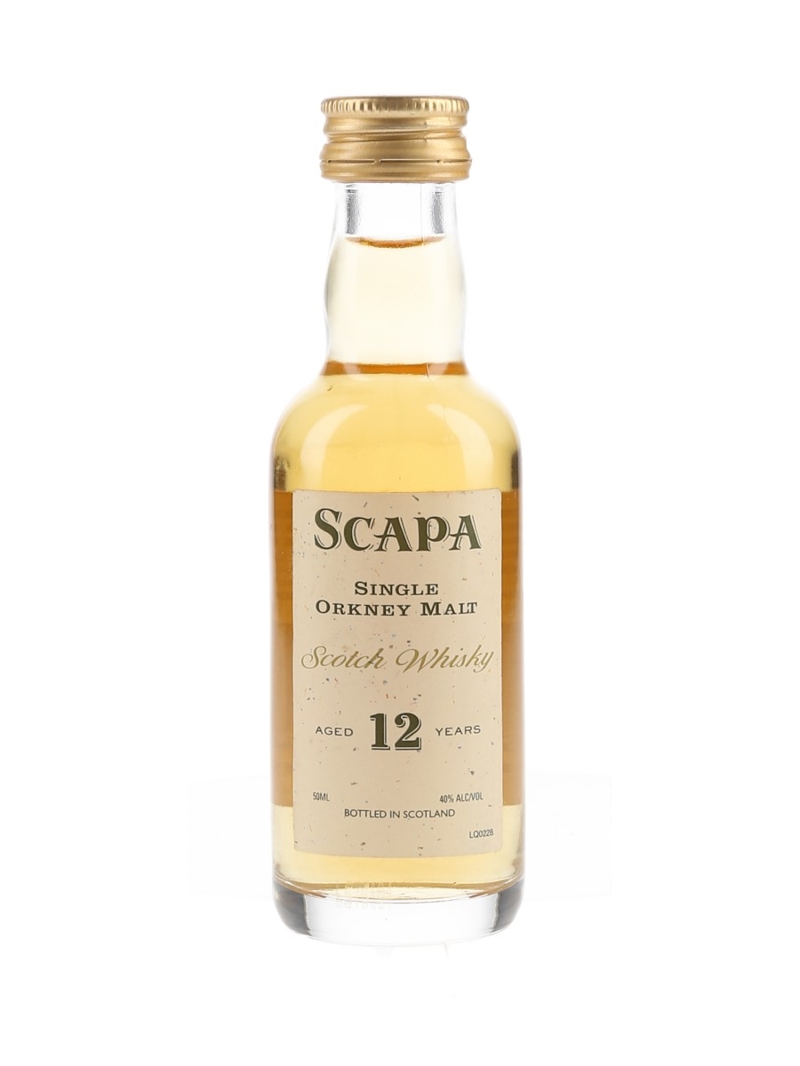 Scapa 12 Year Old Bottled 1990s - Hiram Walker 5cl / 40%