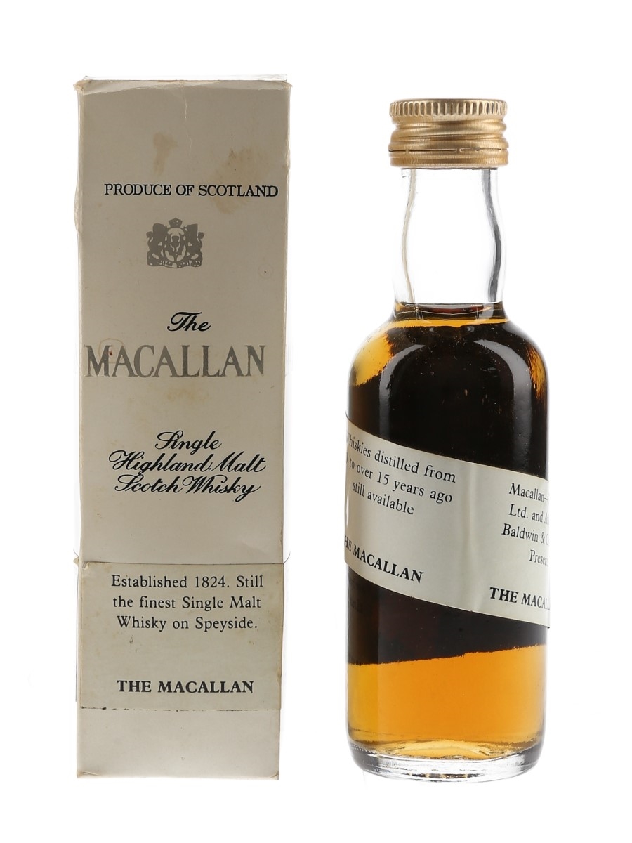 Macallan Spiral Label Bottled 1970s - Trade Sample 5cl / 40%