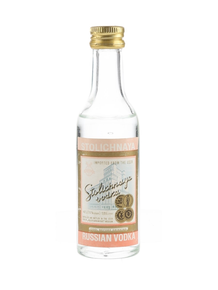 Stolichnaya Russian Vodka Bottled 1970s 5cl / 40%