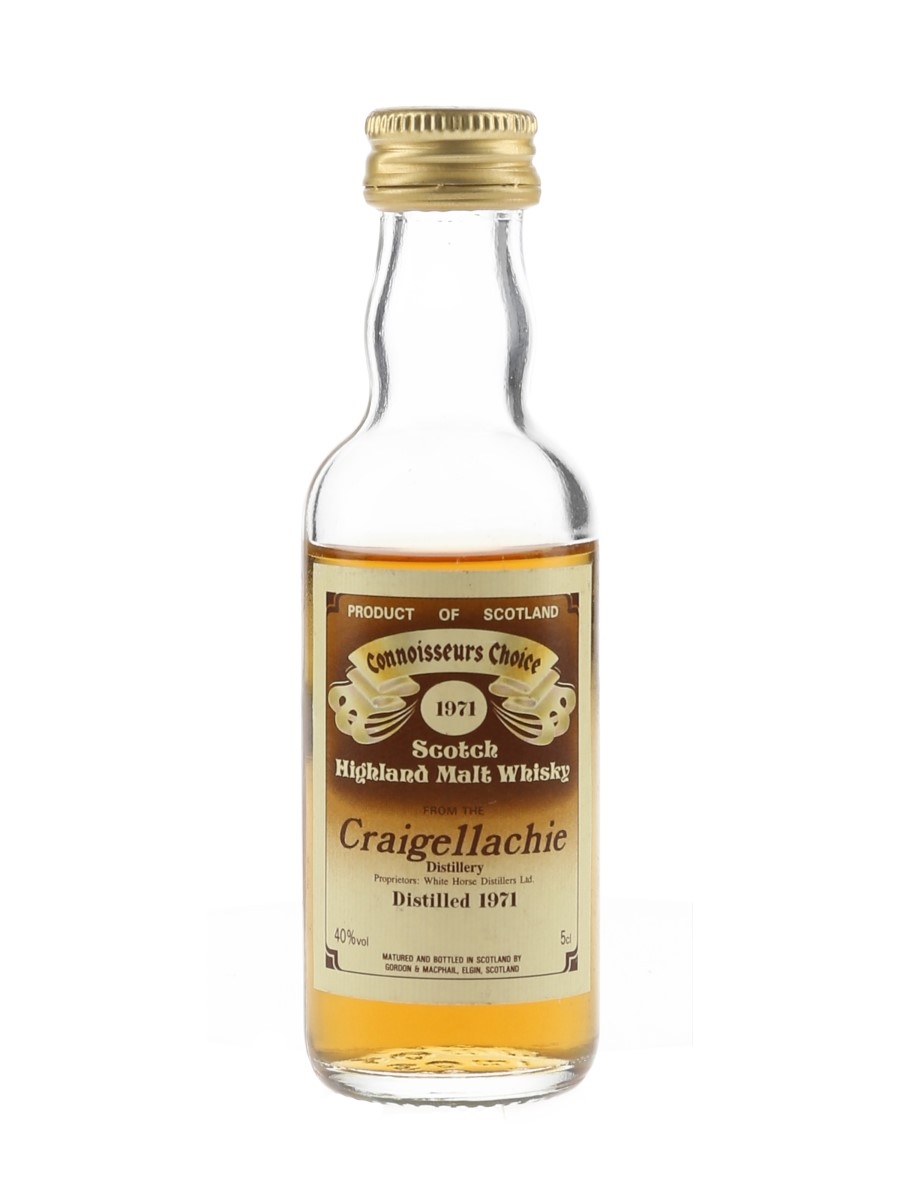 Craigellachie 1971 Connoisseurs Choice Bottled 1980s - Gordon & MacPhail 5cl / 40%