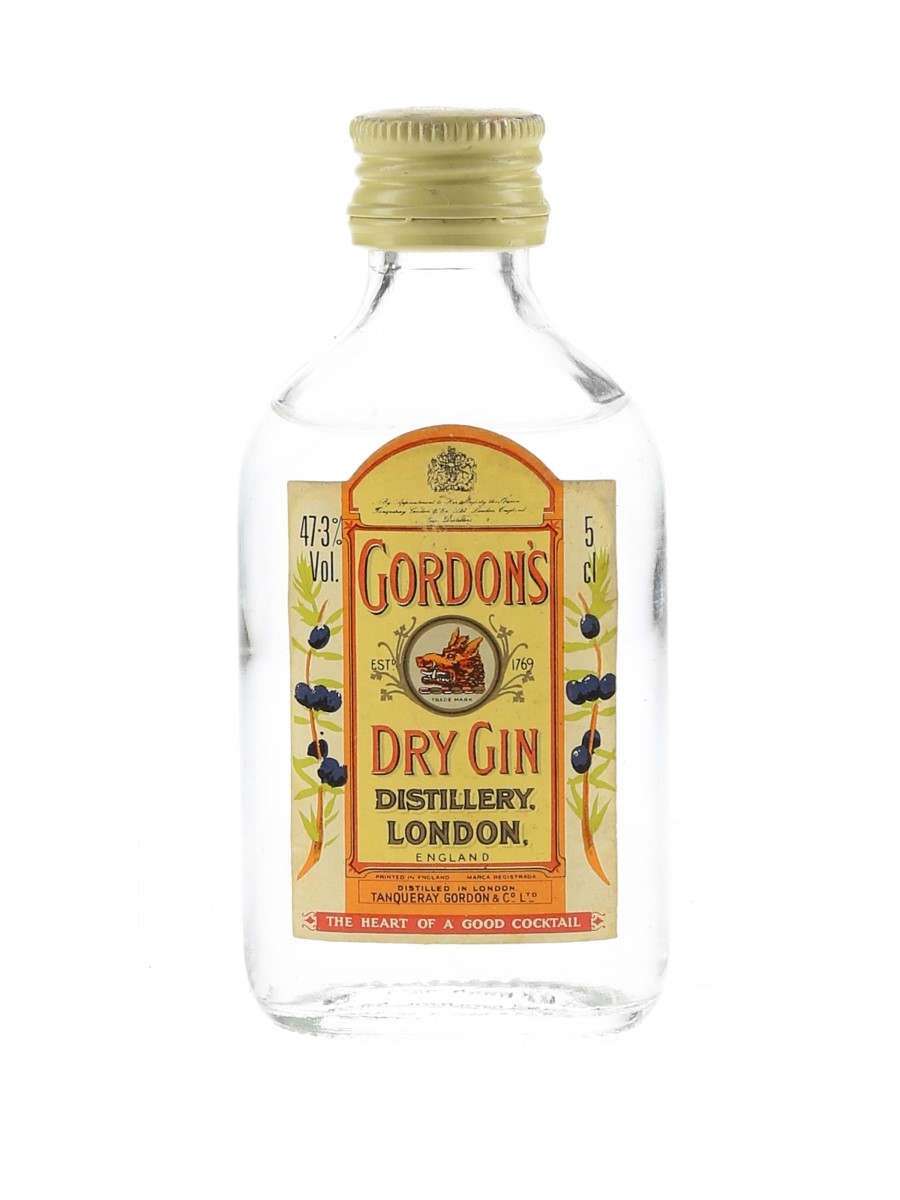 Gordon's Dry Gin Bottled 1980s 5cl / 47.3%