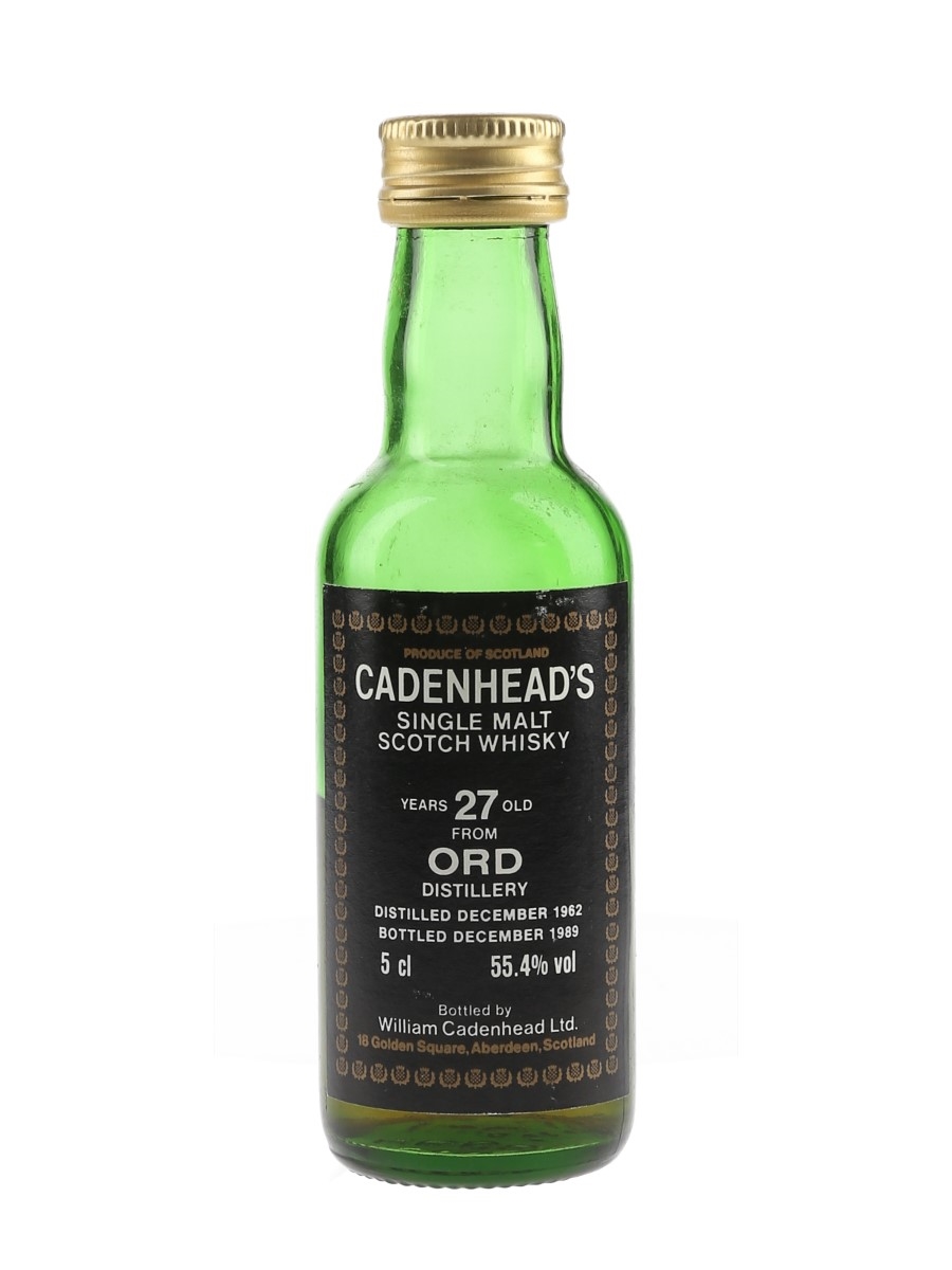 Ord 1962 27 Year Old Bottled 1989 - Cadenhead's 5cl / 55.4%