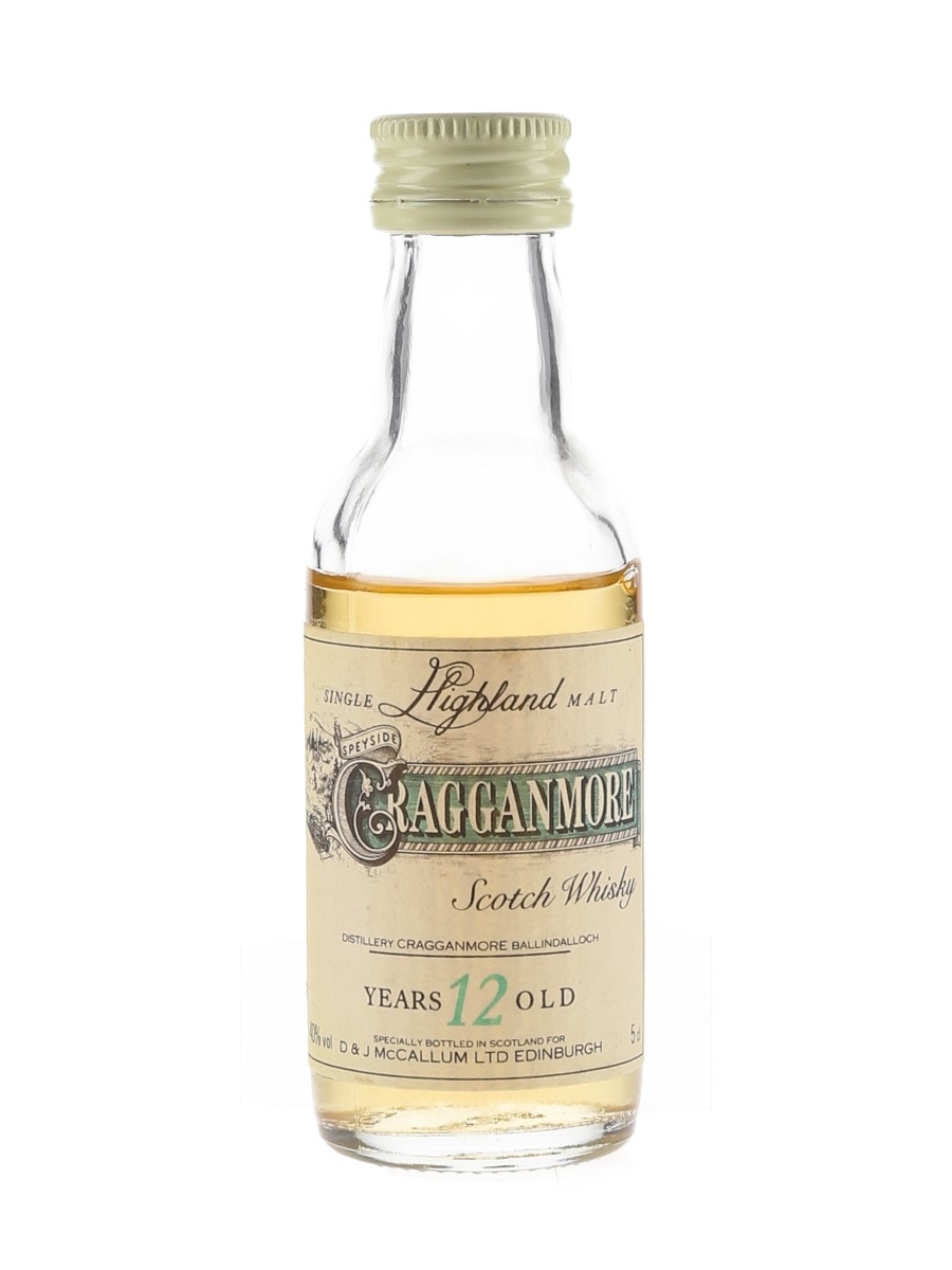 Cragganmore 12 Year Old Bottled 1980s-1990s 5cl / 40%