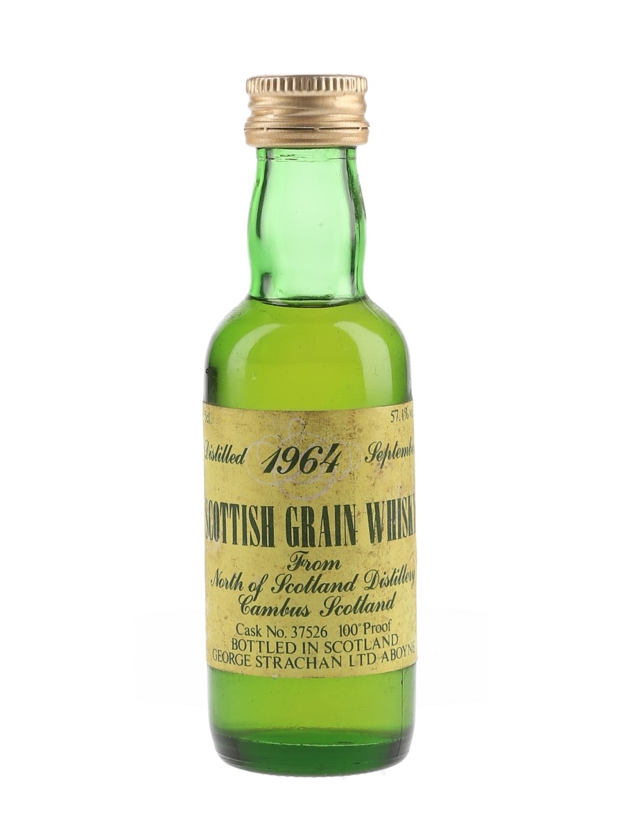 North Of Scotland 1964 100 Proof Cask 37526 Scottish Grain Whisky 5cl / 57.1%