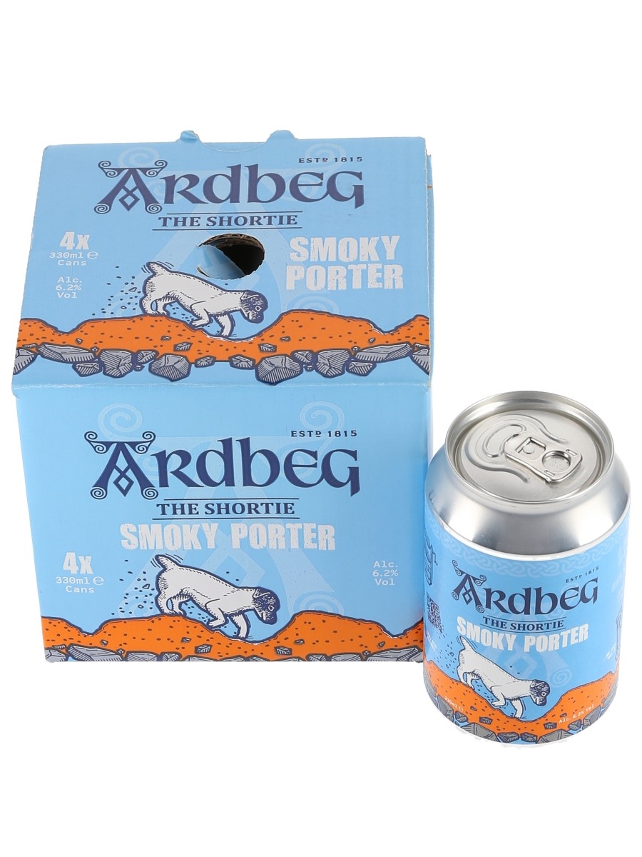Ardbeg The Shortie Smoky Porter with Ardbeg Chill Bag  4 x 33cl / 6.2%