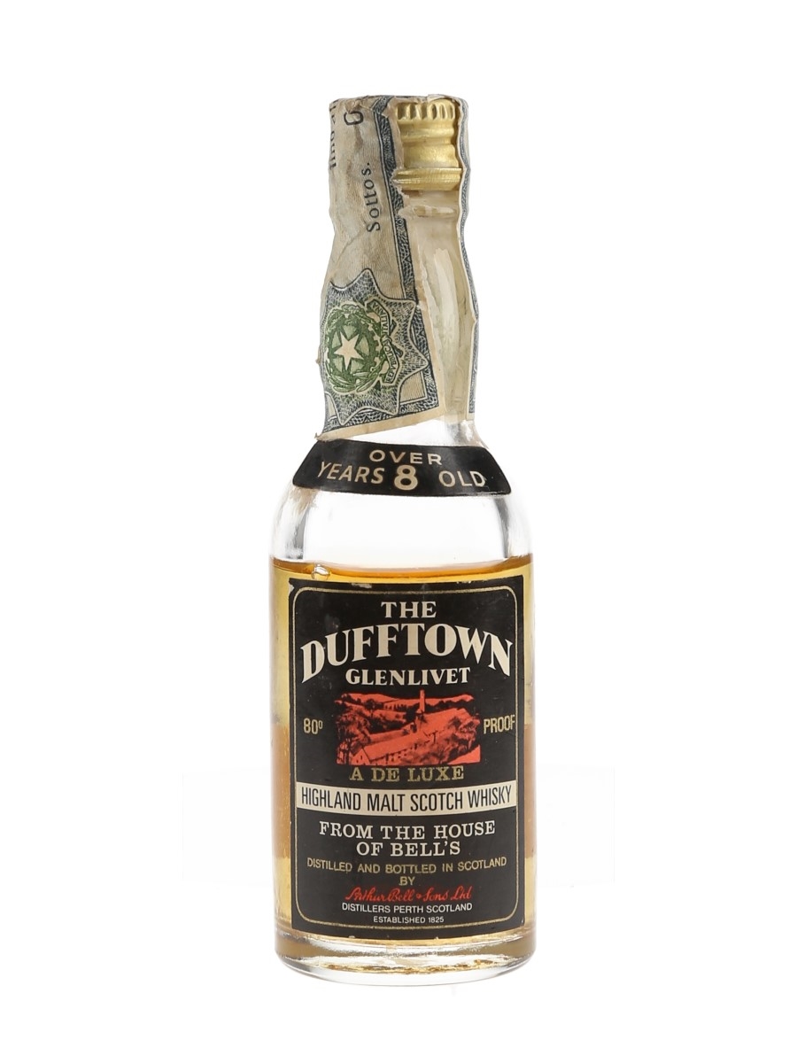 Dufftown Glenlivet 8 Year Old Bottled 1970s - Ghirlanda 4.7cl / 46%