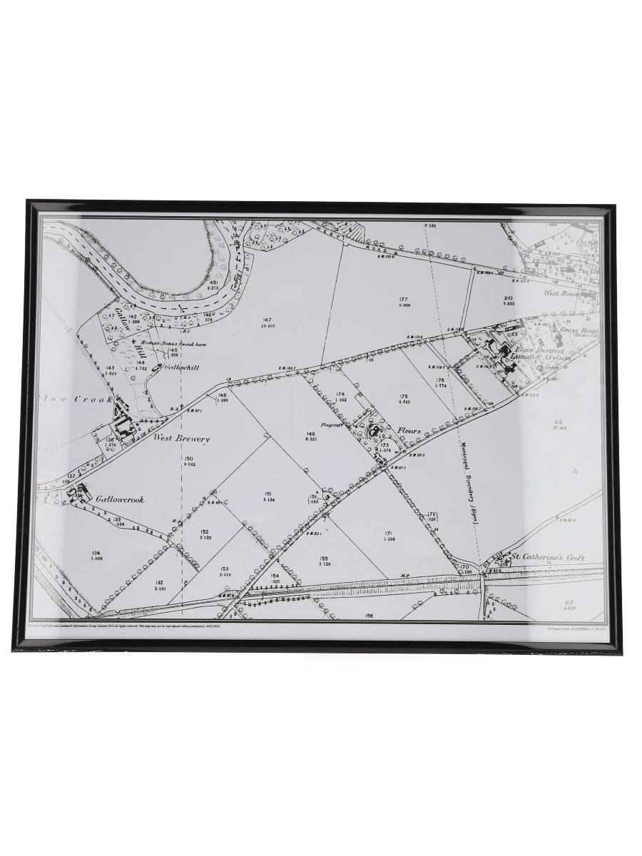 Glen Moray Distillery Area Map  41.5cm x 31.5cm