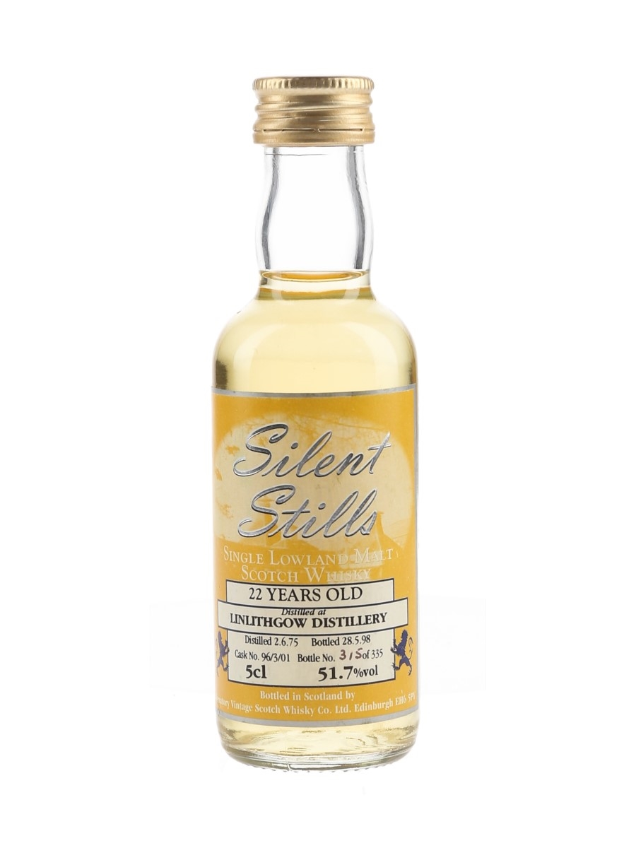 Linlithgow 1975 22 Year Old Silent Stills Bottled 1998 - Signatory Vintage 5cl / 51.7%