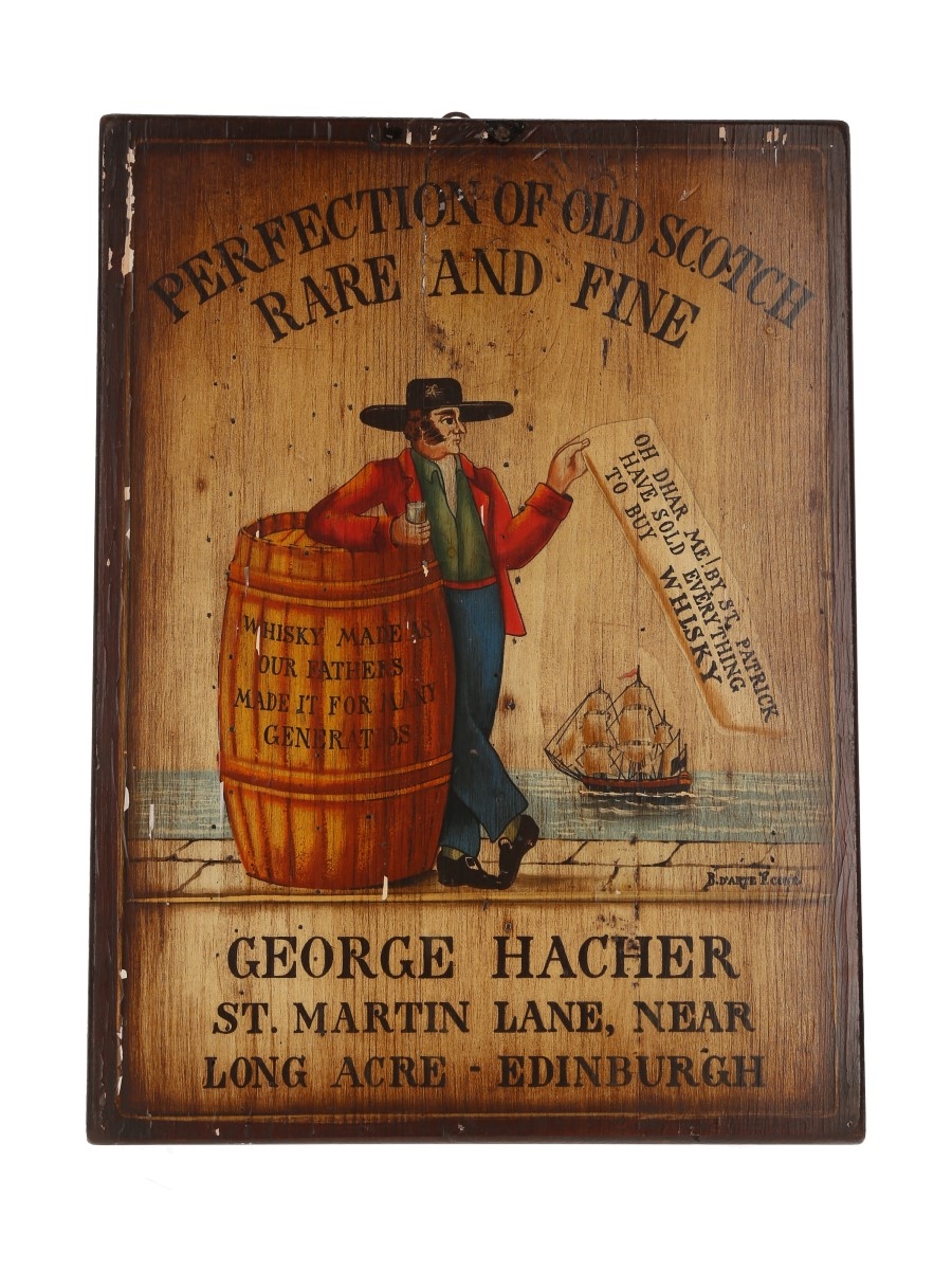 Perfection of Old Scotch Rare and Fine Painting on Wood Panel B. D'Arte F. Conz. 39.6cm x 29.6cm