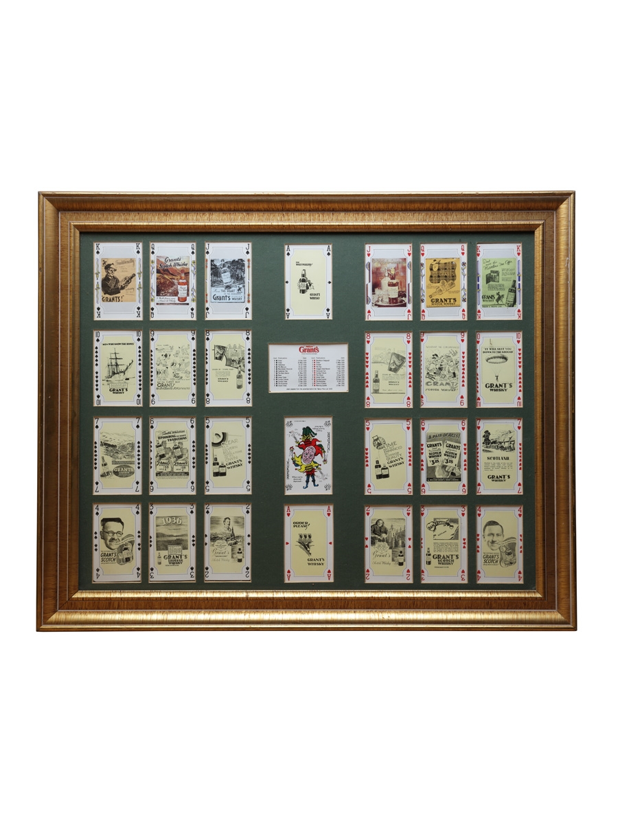 William Grants Scotch Whisky Advertising Playing Cards, 1928-1940  57.9cm x 47.5cm