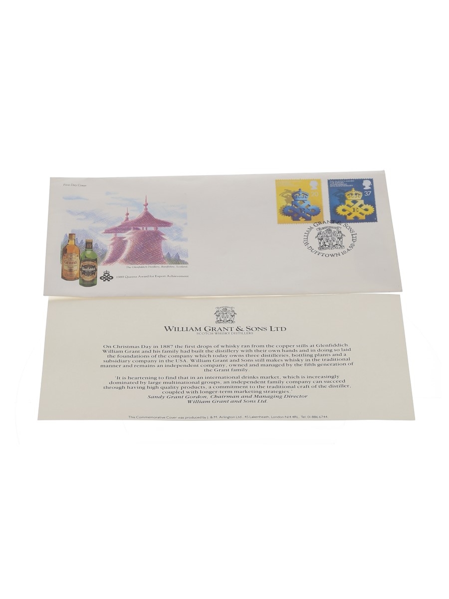 Glenfiddich Distillery, The Queens Award for Export Achievement Stamps  