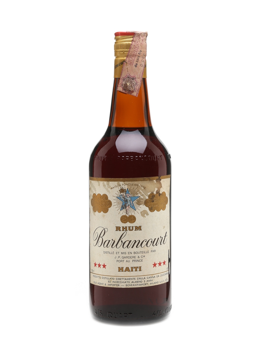 Barbancourt 3 Star Rhum Bottled 1970s - Bonfantimport 75cl / 43%