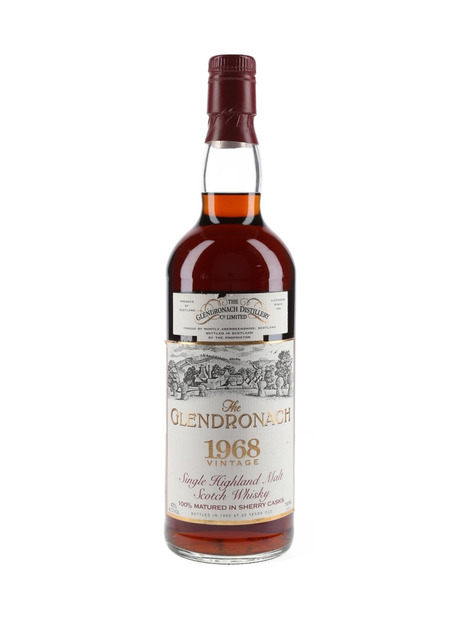 Glendronach 1968 25 Year Old Bottled 1993 - Hiram Walker 75cl / 43%