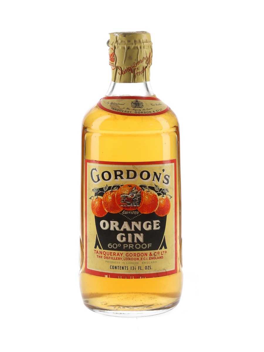 Gordon's Orange Gin Spring Cap Bottled 1950s 37.7cl / 34.2%
