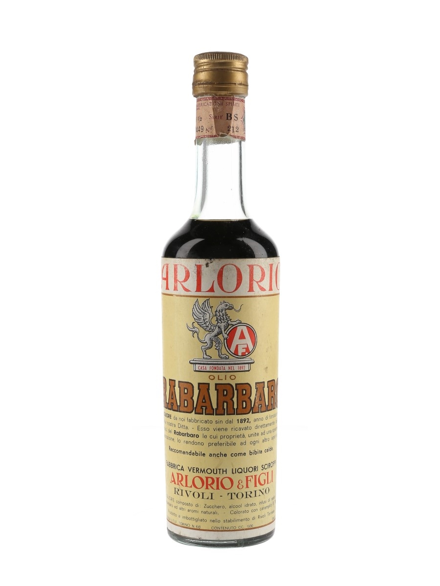 Arlorio Rabarbaro Bottled 1950s 50cl / 17%