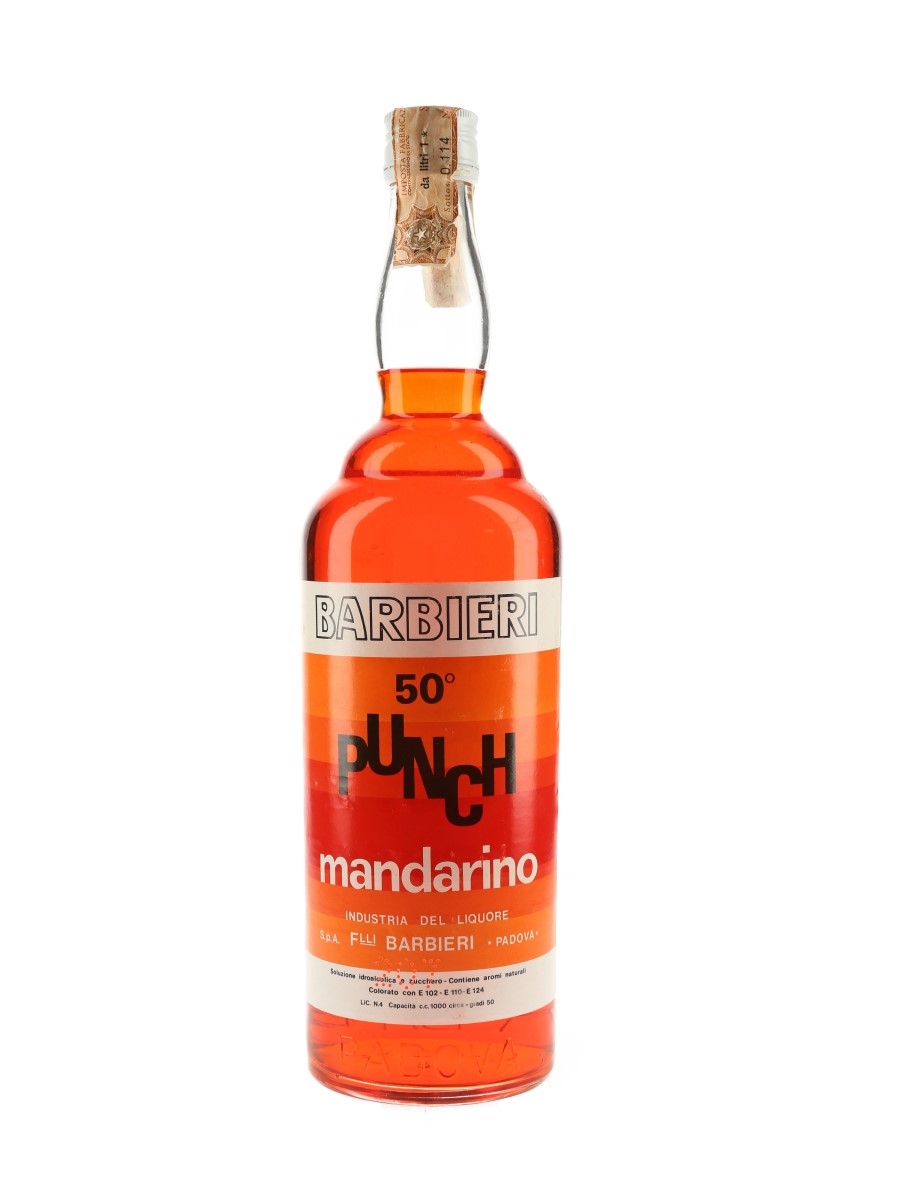 Barbieri Punch Mandarino Bottled 1980s 100cl / 50%