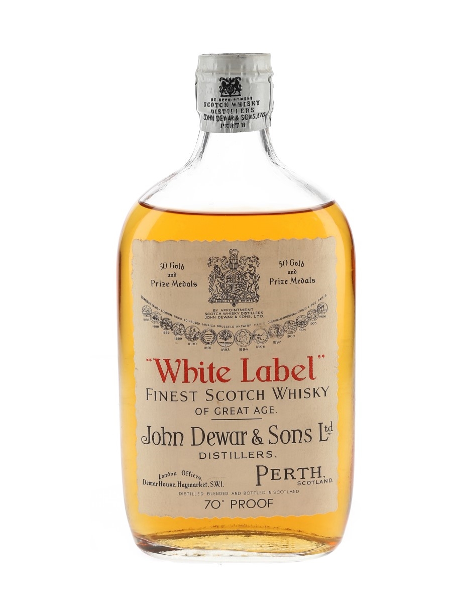 Dewar's White Label Spring Cap Bottled 1940s 35cl / 40%