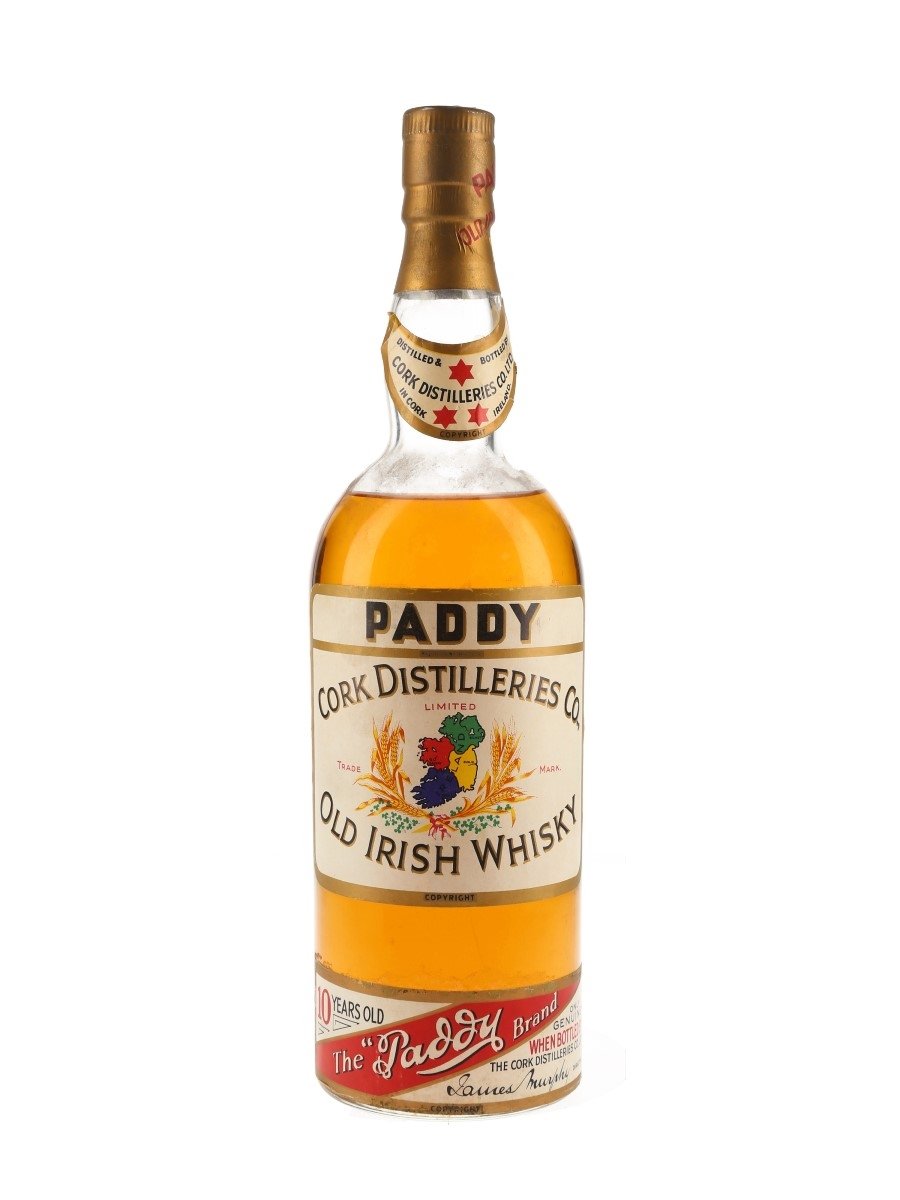 Paddy 10 Year Old Bottled 1960s - Shannon Airport 100cl