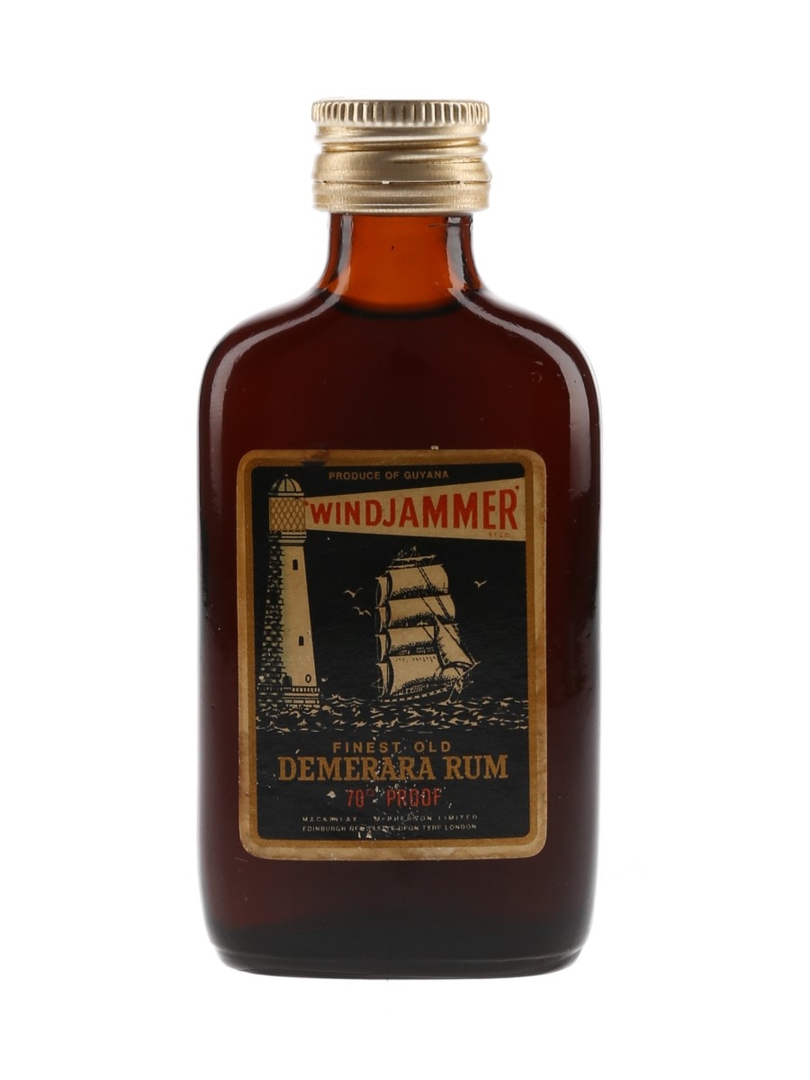 Windjammer Finest Old Demerara Rum Bottled 1960s 5cl / 40%