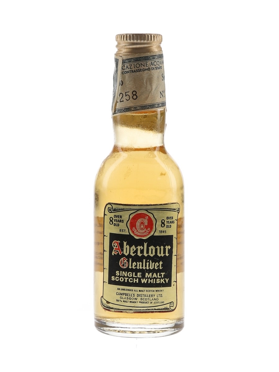 Aberlour Glenlivet 8 Year Old Bottled 1960s-1970s - Rinaldi 4.7cl / 43%