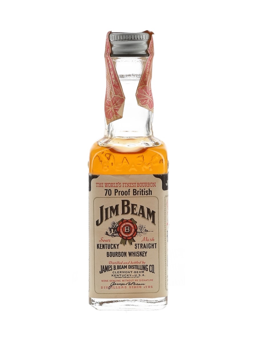 Jim Beam 4 Year Old Bottled 1970s-1980s 4.7cl / 40%