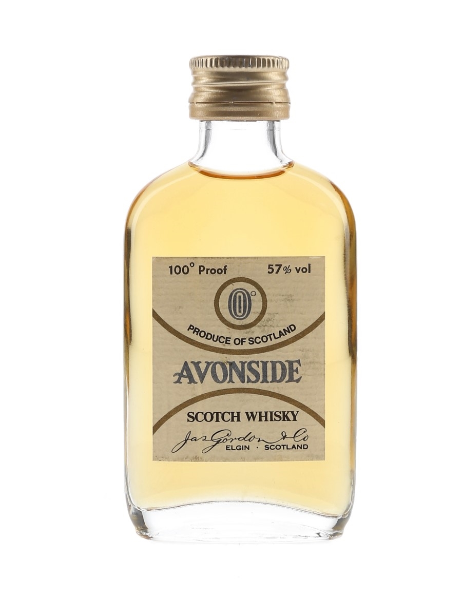 Avonside 100 Proof Bottled 1970s-1980s - James Gordon 5cl / 57%