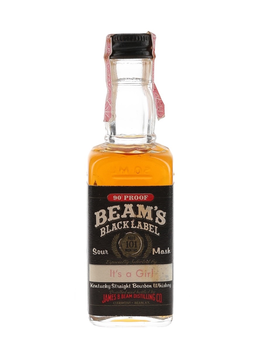 Beam's 101 Months Sour Mash Black Label Bottled 1970s-1980s 5cl / 45%