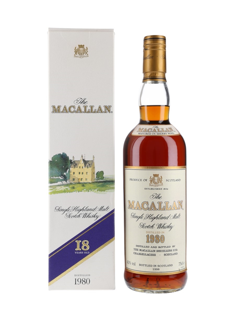 Macallan 1980 18 Year Old Bottled 1998 75cl / 43%