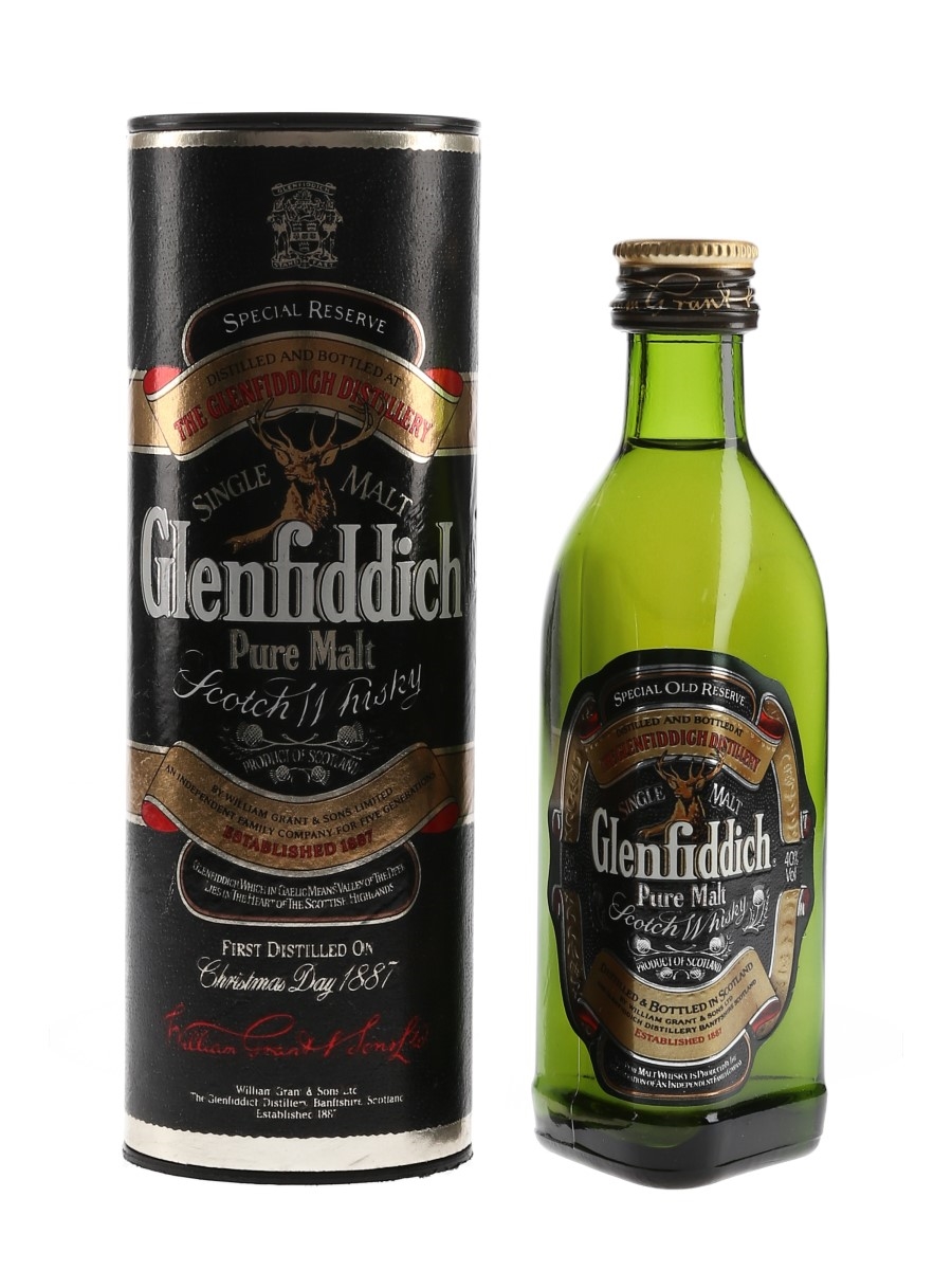 Glenfiddich Special Old Reserve Pure Malt Bottled 1980s-1990s 5cl / 40%