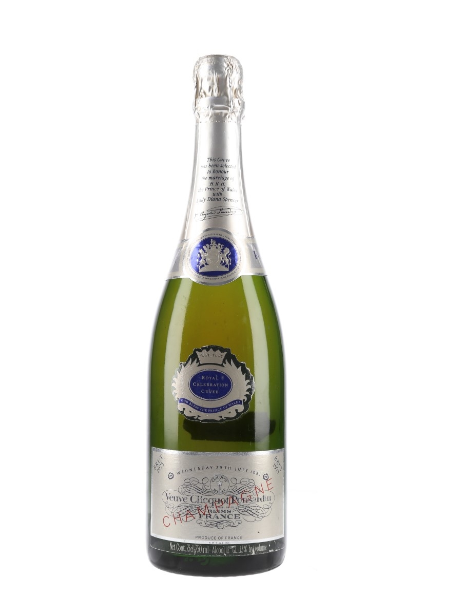 Veuve Clicquot Ponsardin Brut 1975 Royal Celebration Cuvee Bottled 1981 75cl / 12%