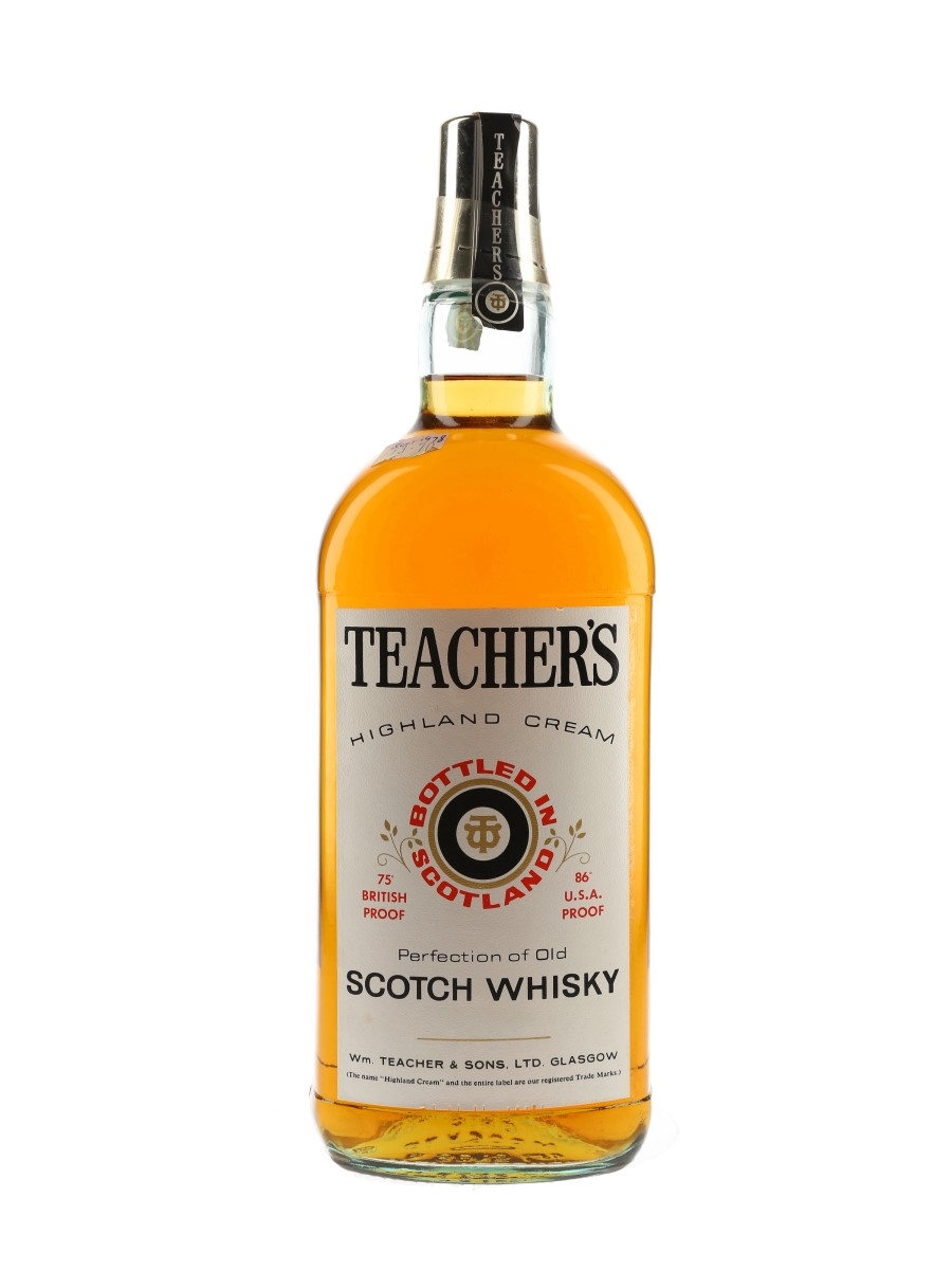 Teacher's Highland Cream Bottled 1970s 114cl / 43%