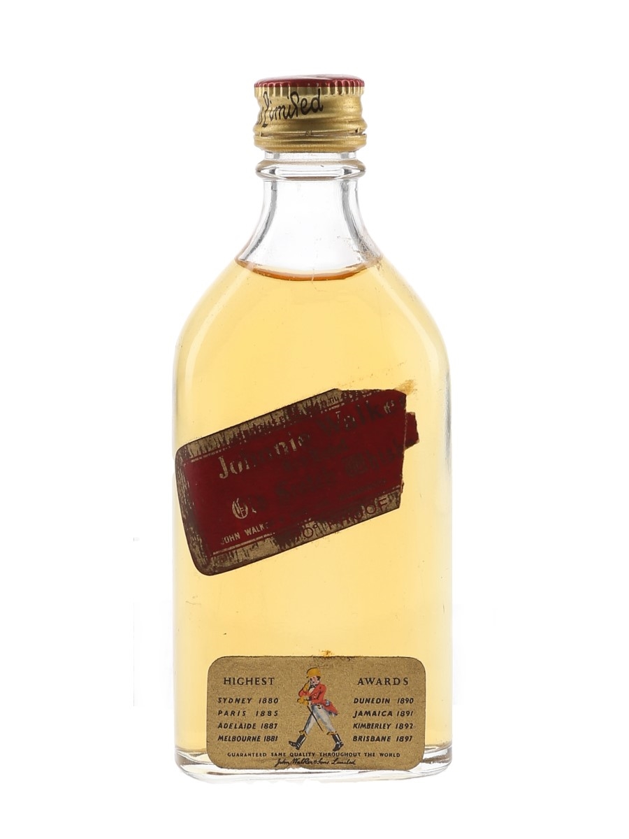 Johnnie Walker Red Label Bottled 1970s 5cl