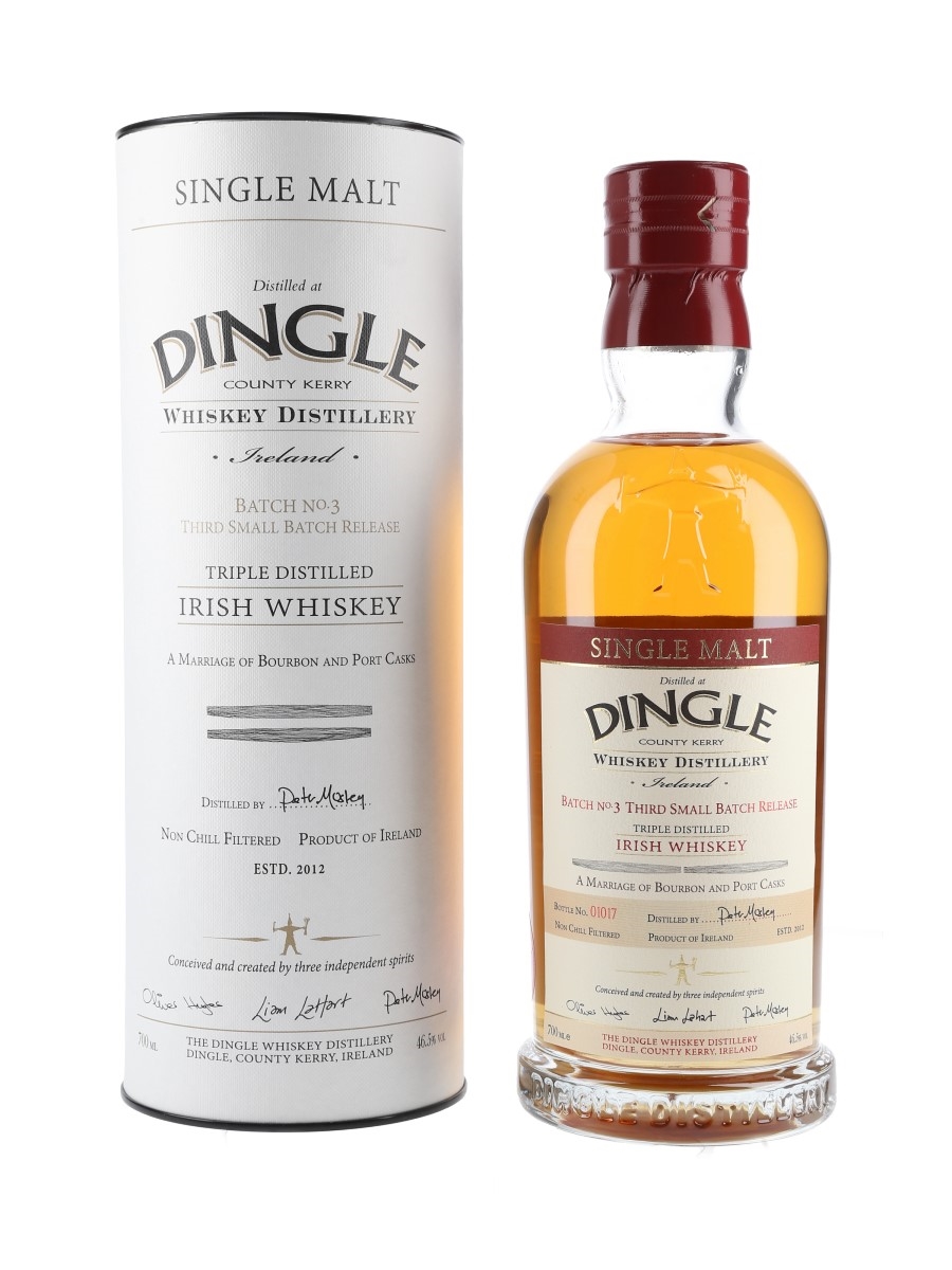 Dingle Single Malt Batch No.3 Third Small Batch Release 70cl / 46.5%