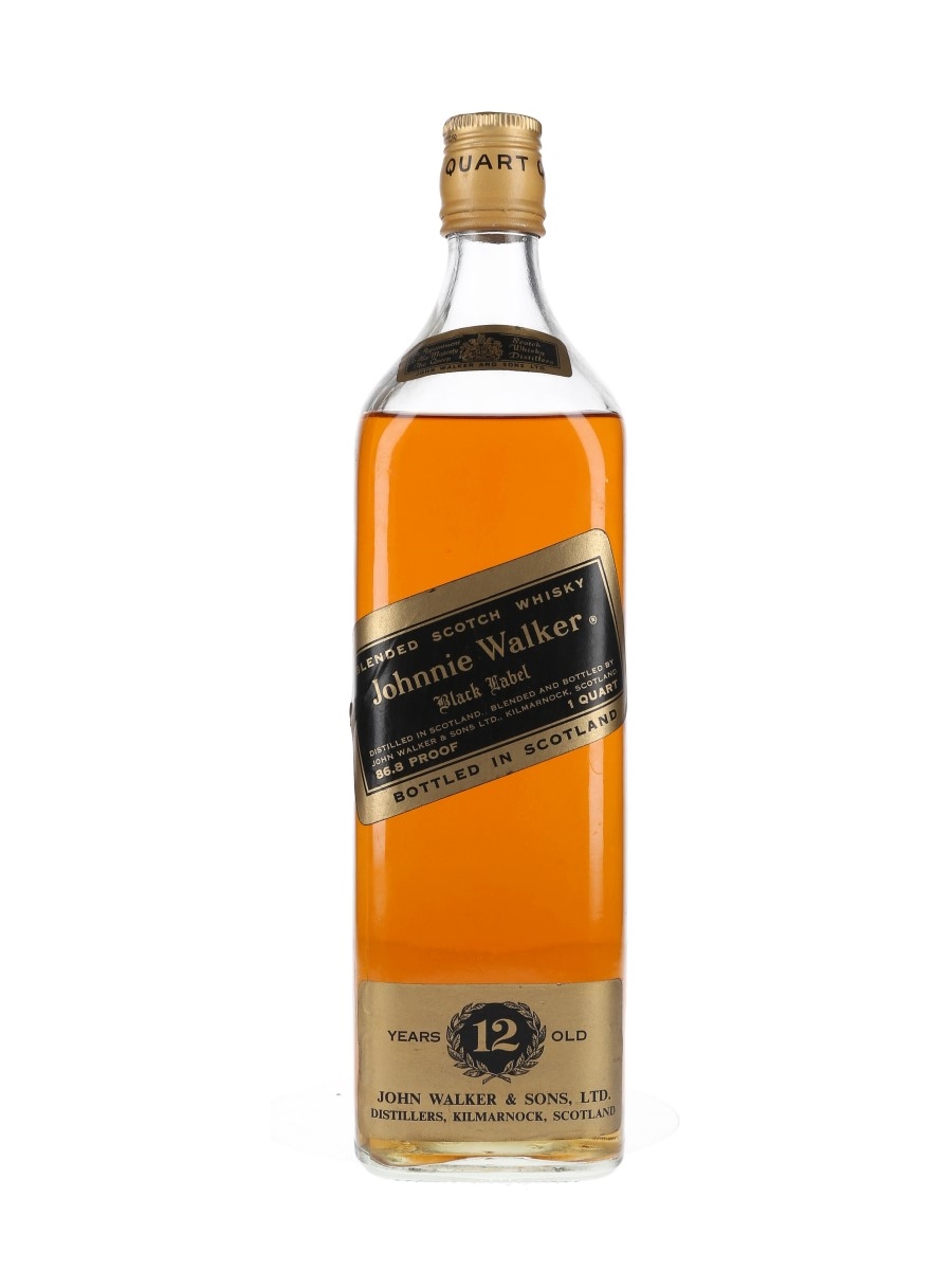 Johnnie Walker Black Label 12 Year Old Bottled 1970s - US Release 94.6cl / 43.4%