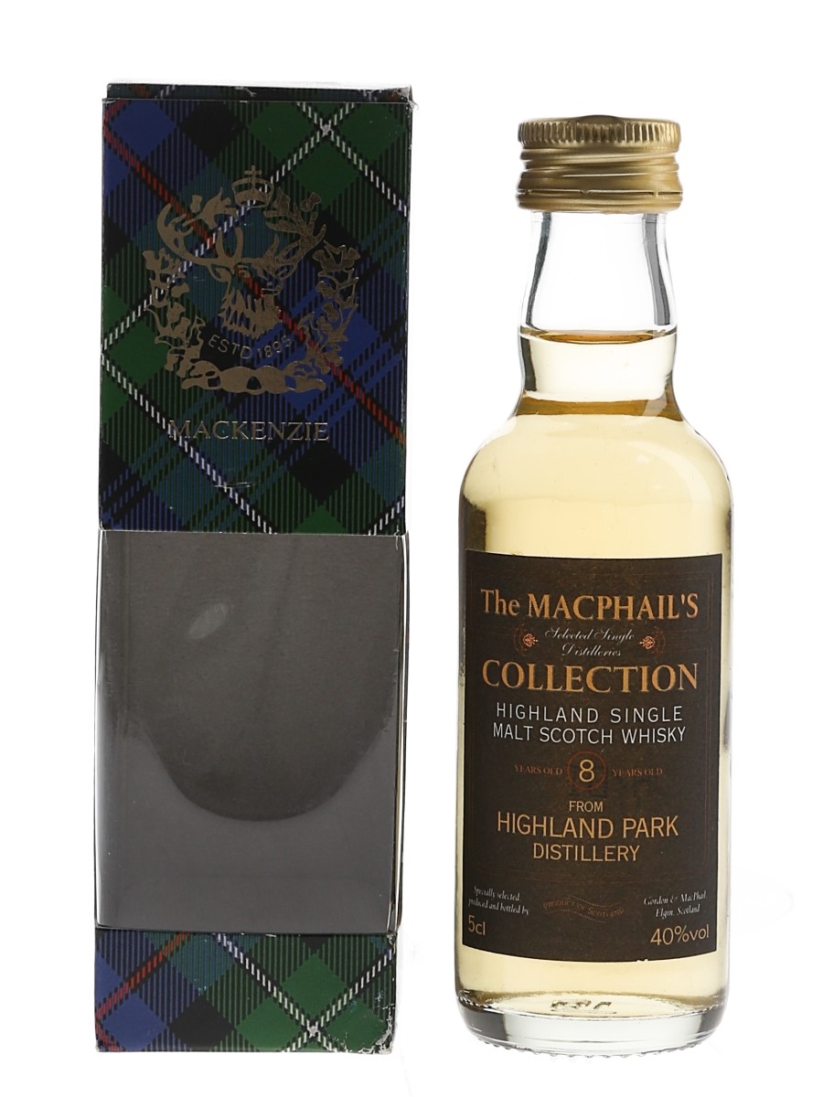 Highland Park 8 Year Old The MacPhail's Collection Bottled 2000s - Gordon & MacPhail 5cl / 40%