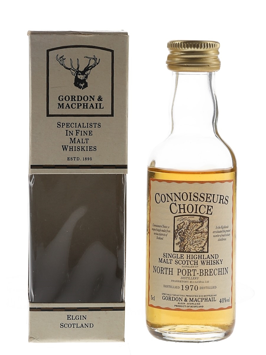 North Port Brechin 1970 Connoisseurs Choice Bottled 1990s - Gordon & MacPhail 5cl / 40%