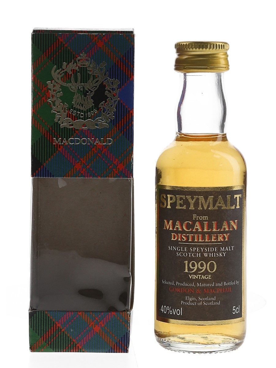 Macallan 1990 Speymalt Bottled 1998 - Gordon & MacPhail 5cl / 40%