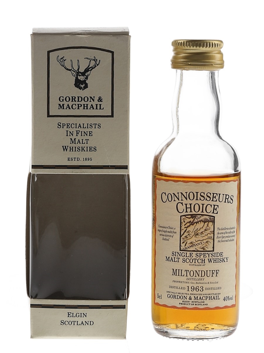 Miltonduff 1963 Bottled 1990s - Connoisseurs Choice 5cl / 40%