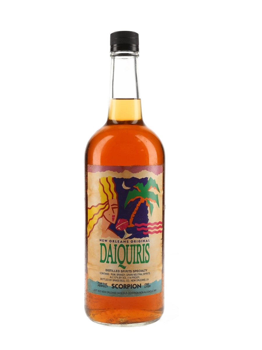 New Orleans Daiquiris Scorpion Bottled 1990s - Brass Bull Co. 100cl / 57%