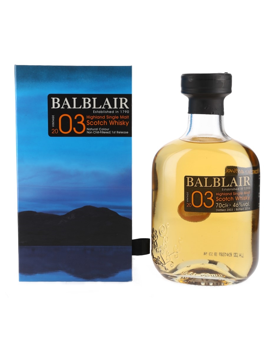 Balblair 2003 1st Release Bottled 2014 70cl / 46%