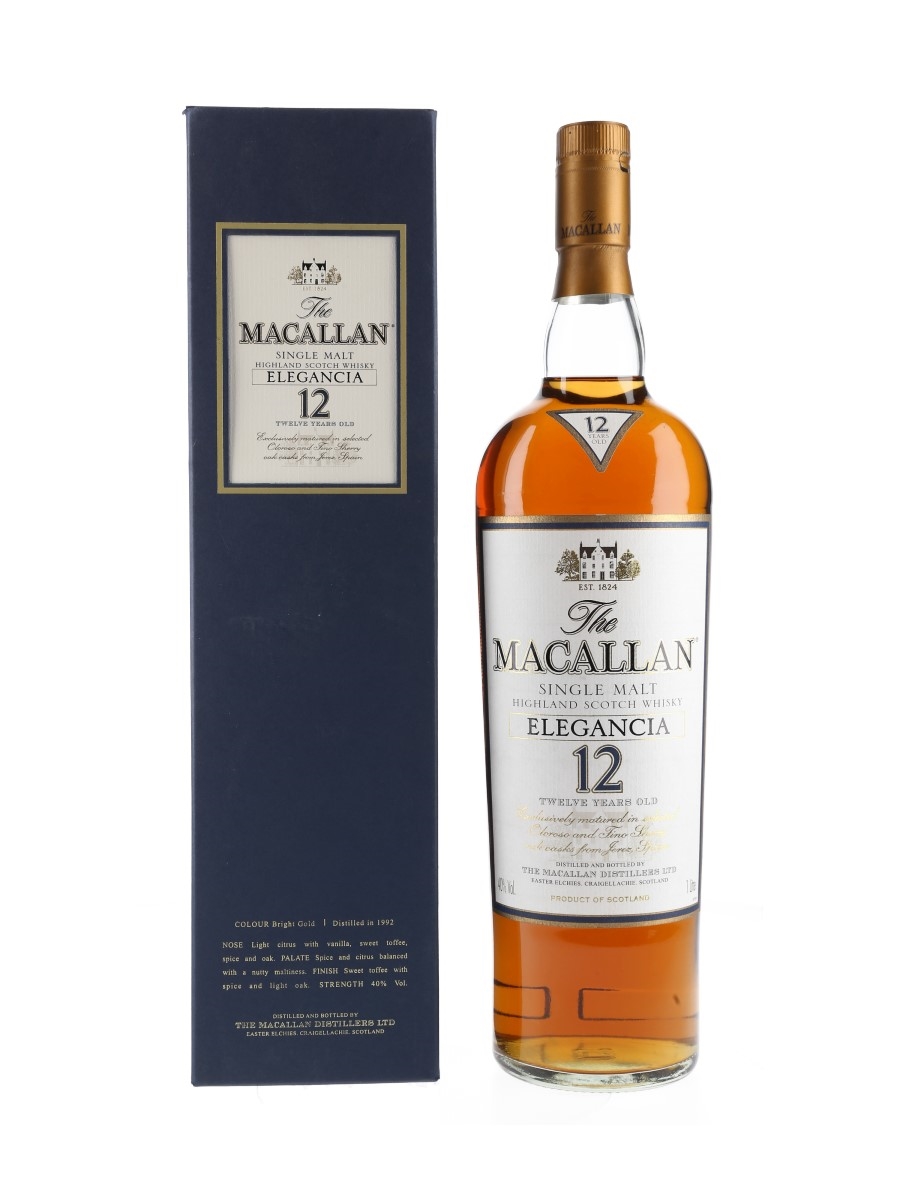 Macallan 1992 12 Year Old Elegancia  100cl / 40%