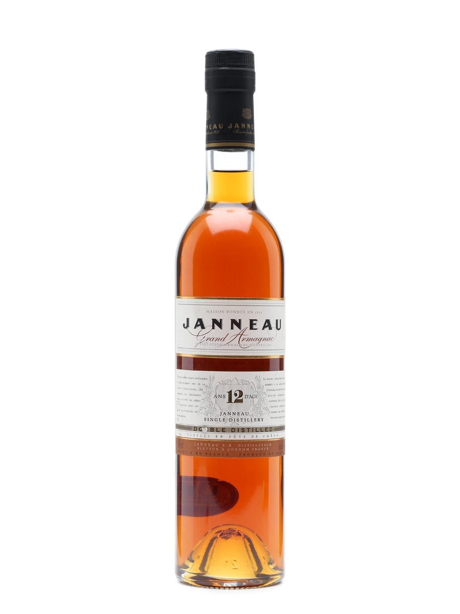 Janneau 12 Years Old Grand Armagnac Double Distilled 50cl