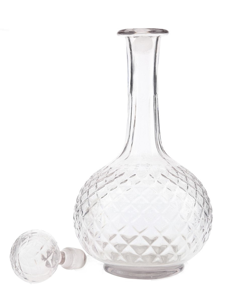 Glass Decanter With Stopper  32cm tall