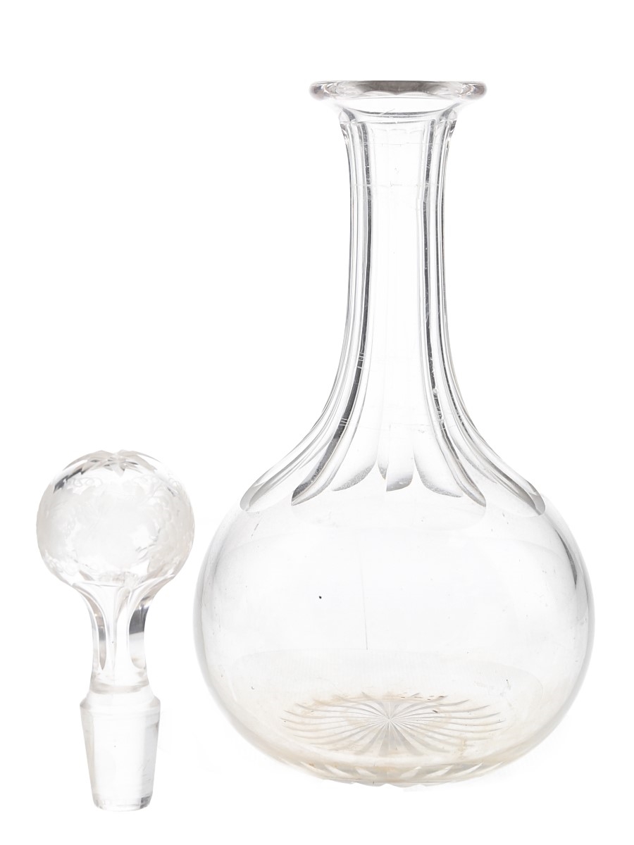 Glass Decanter With Stopper  25.5cm tall