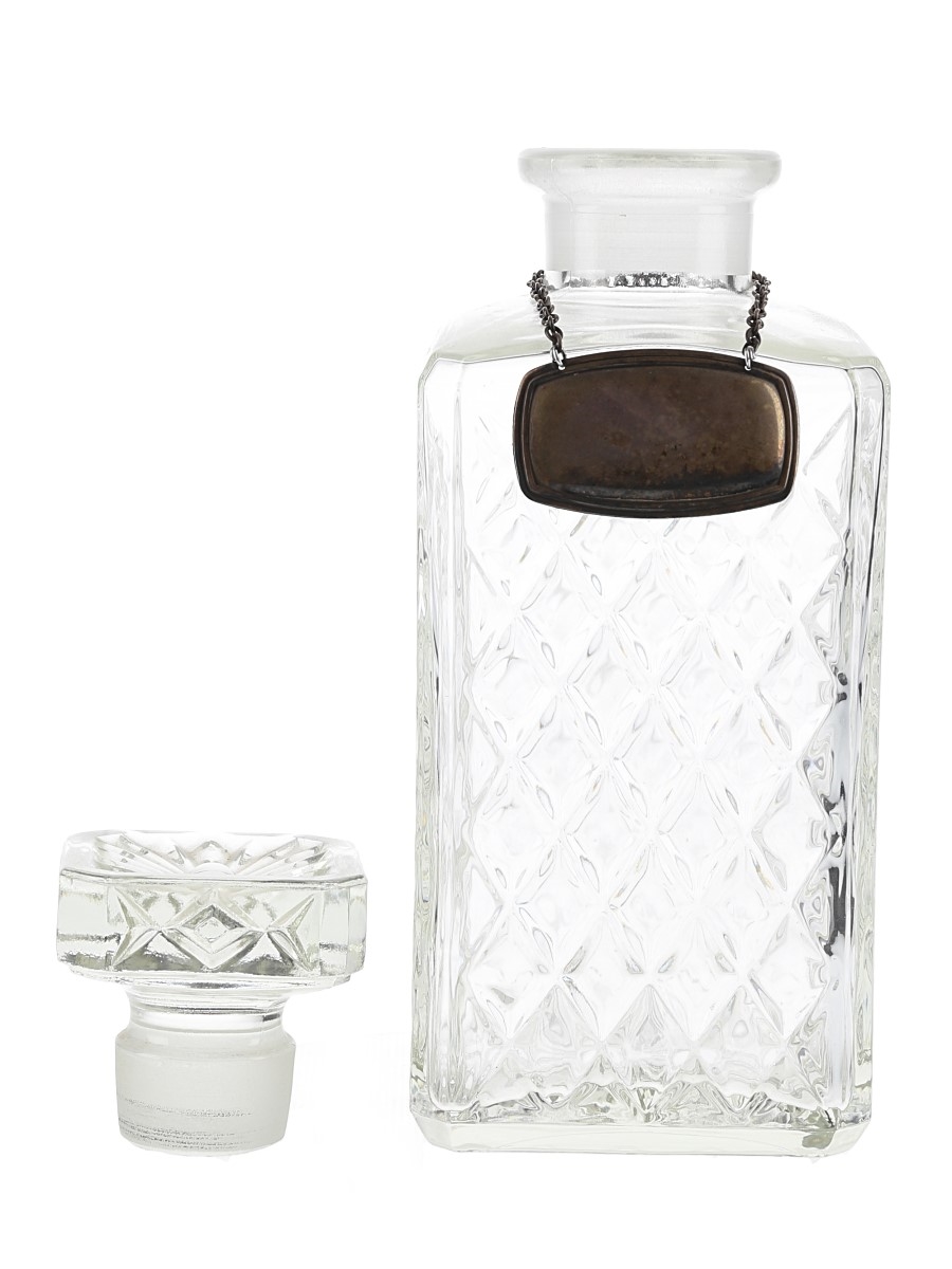 Glass Decanter With Stopper  21.5cm tall